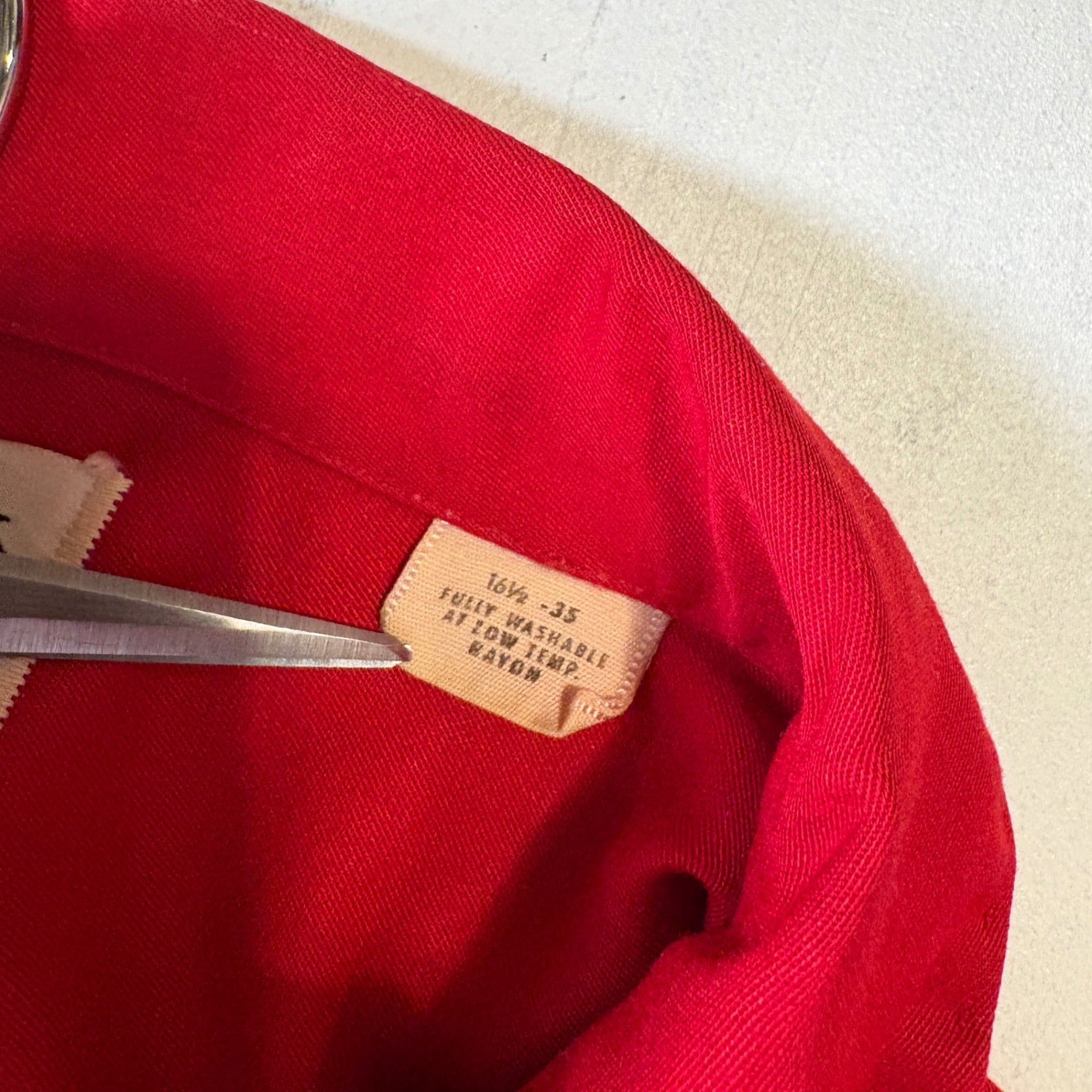 1960s ARROW "GABANARO" Rayon Gabardine Shirt