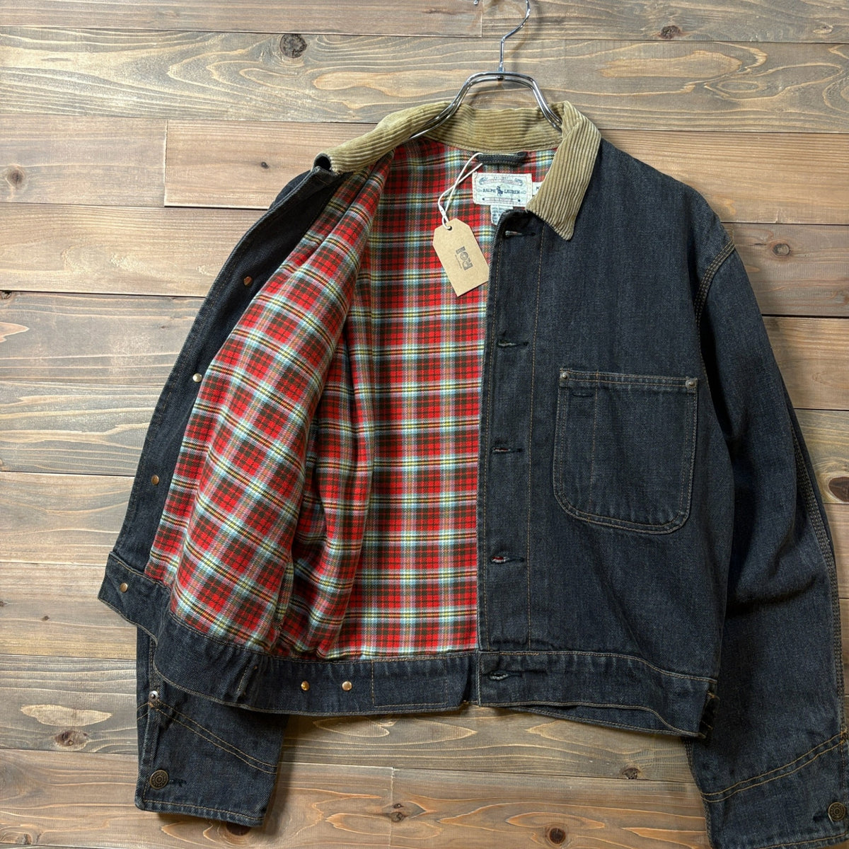 1980s Polo Ralph Lauren "BLACK" Denim Jacket