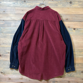 1990s Eddie Bauer Multicolor L/S Corduroy Shirt