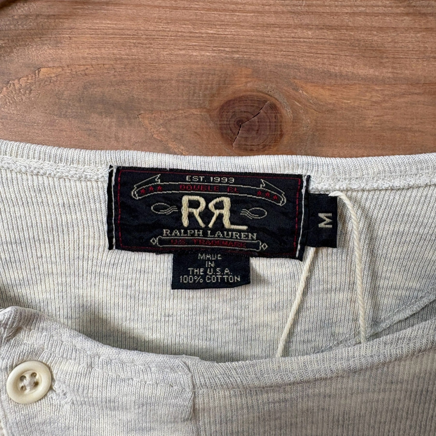 1990s RRL "One Henry Neck" L/S T-Shirt