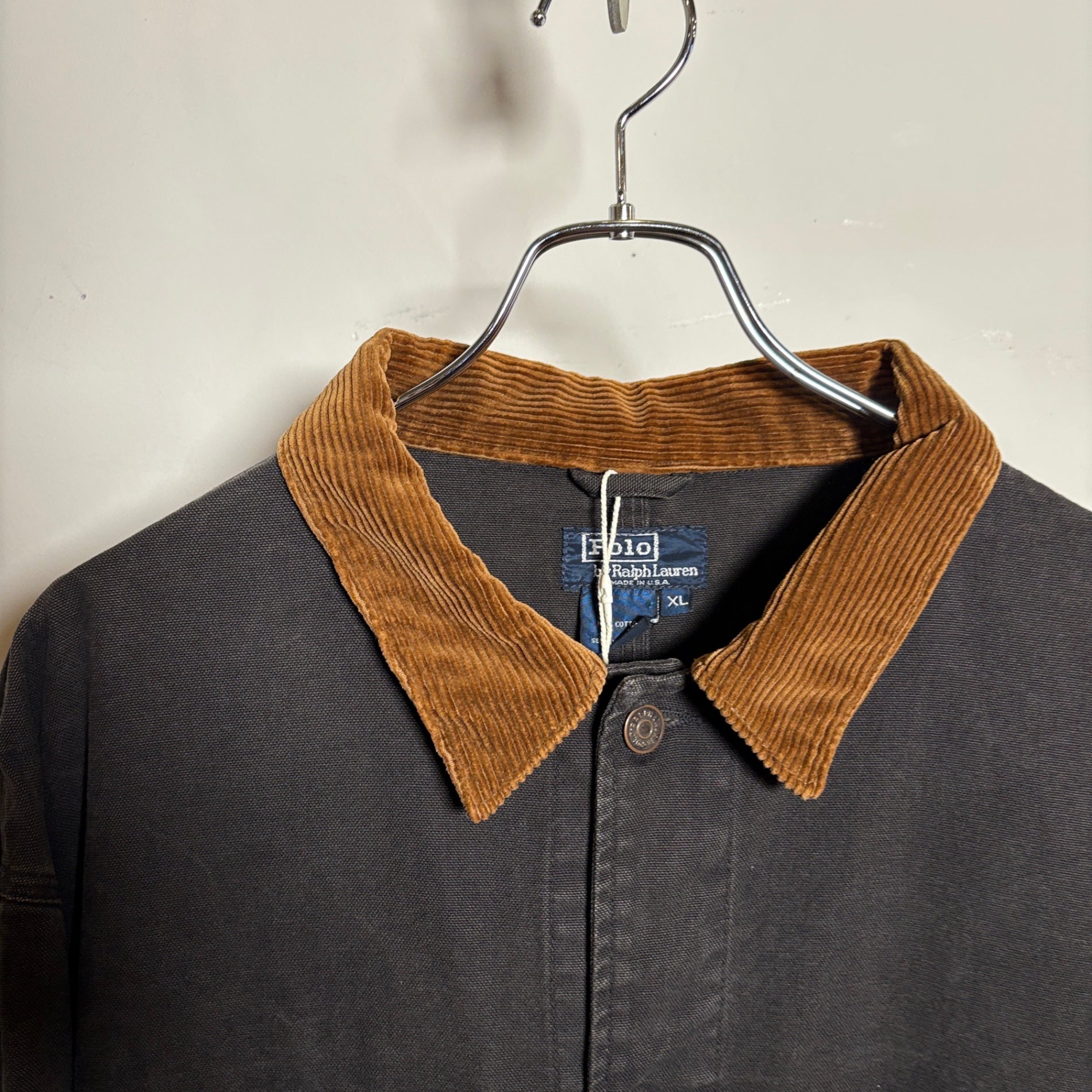 1980s Polo Ralph Lauren "BLACK" Duck Trucker Jacket