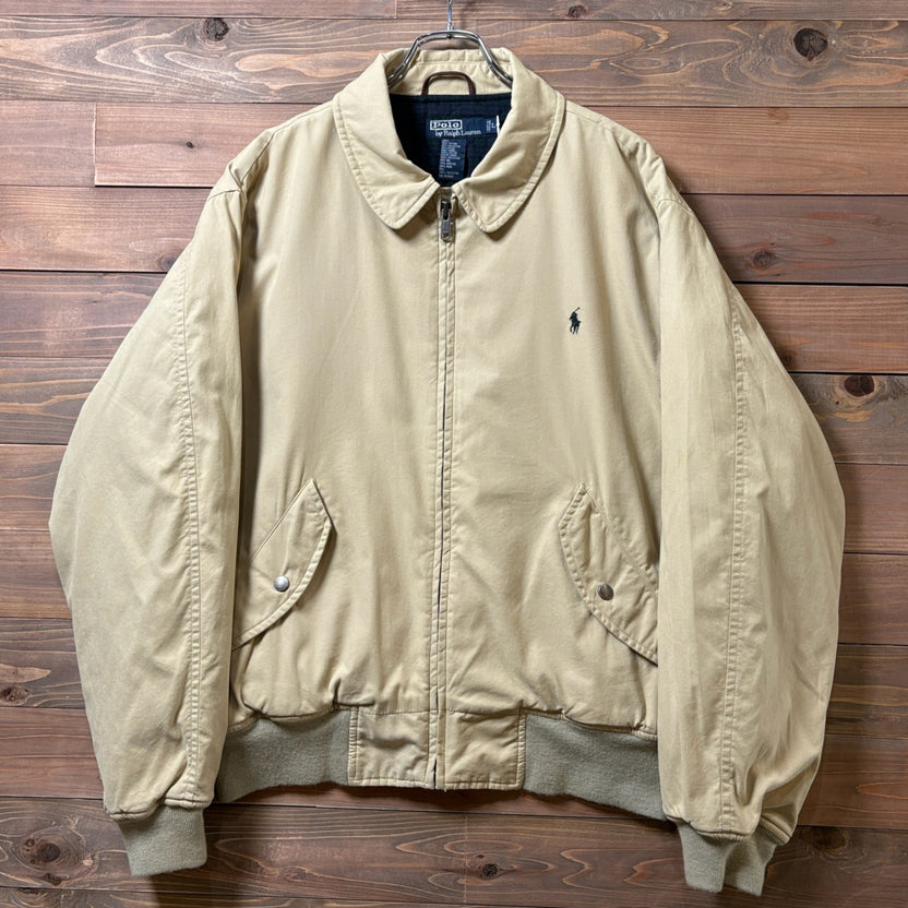 1990s Polo Ralph Lauren "Plaid Lining" Bomber Jacket