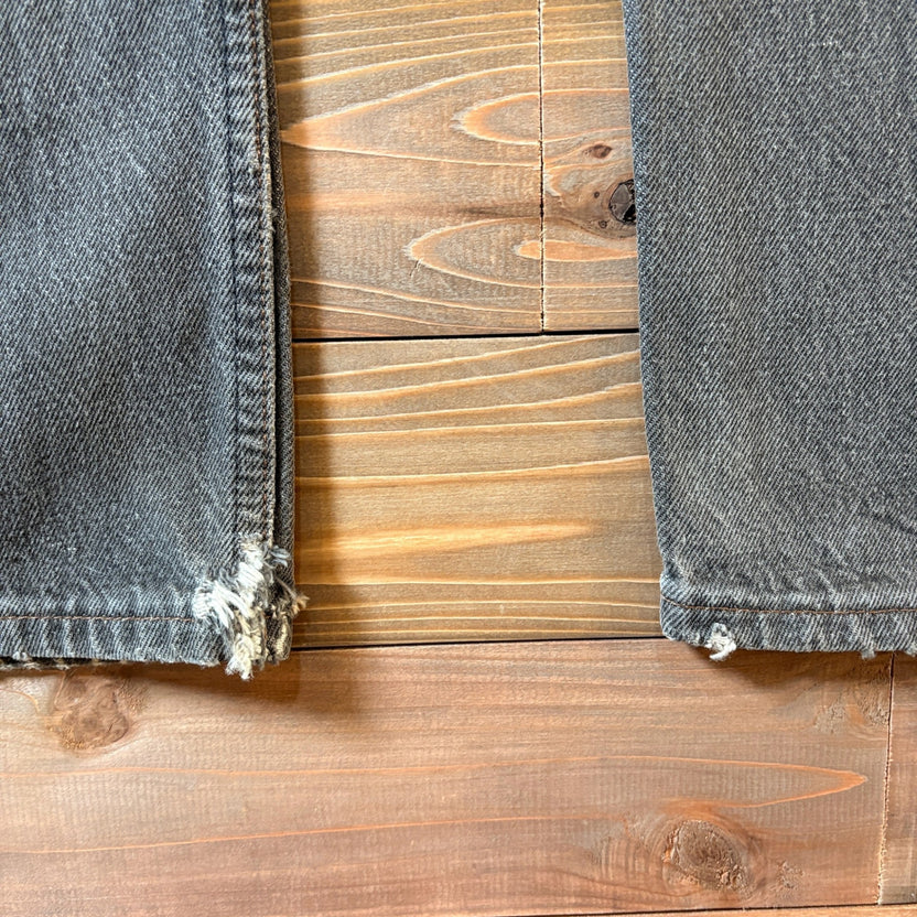 1980s Levi's 501-0658 "Yarn-Dyed" Black Denim Pants