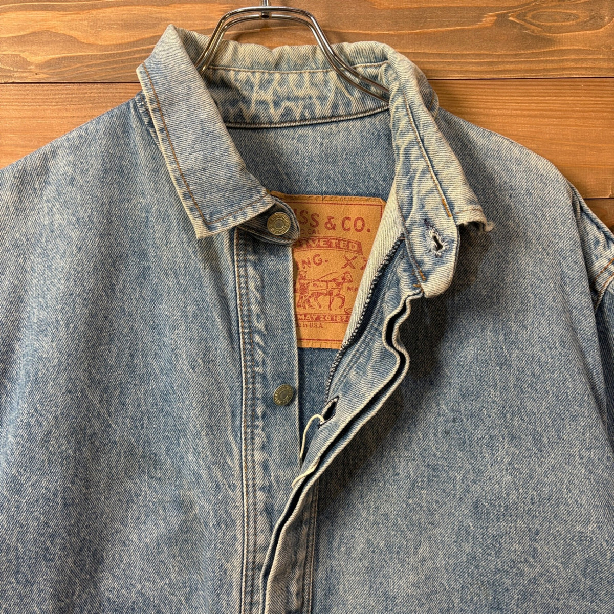 1990s Levi's "A-2 TYPE" Denim Flight Jacket