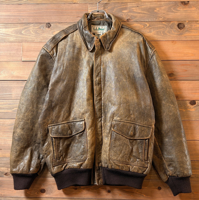 1980s L.L. Bean ”A-2 Type” Leather Jacket